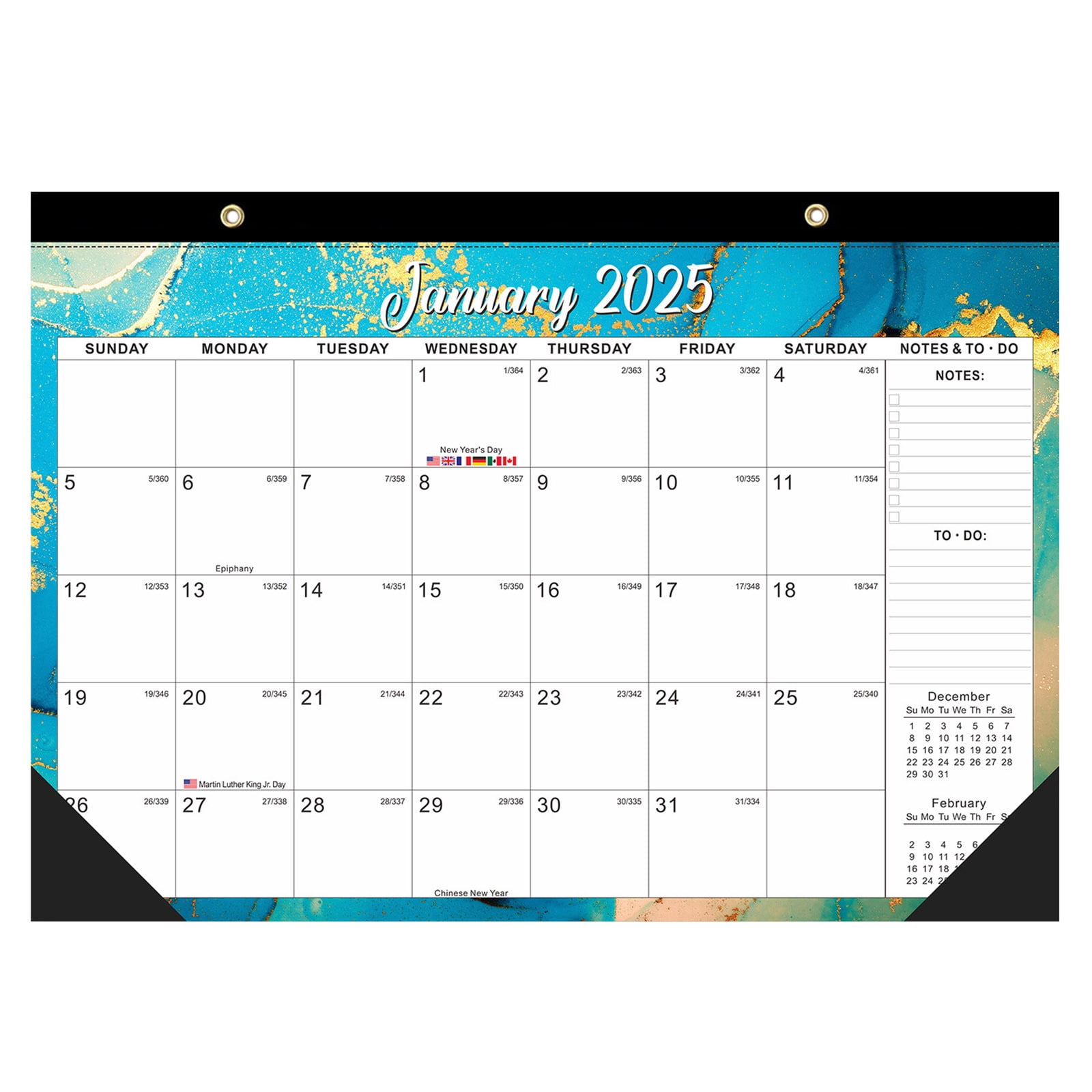 Desk Calendar 20252026, Lmueinov Wall Calendar Jan. 2025 Jun. 2026