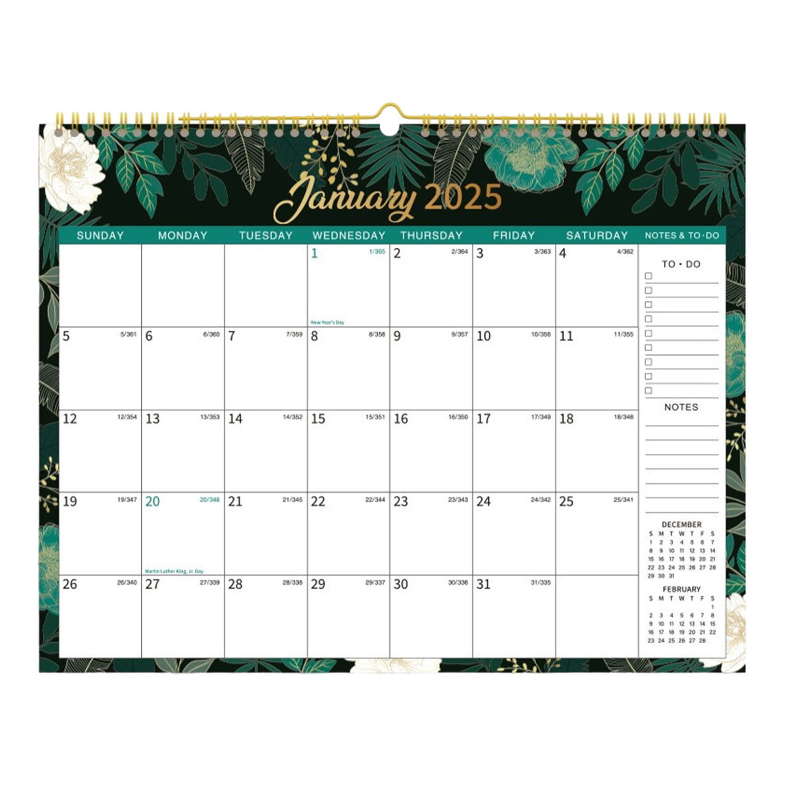 Desk Calendar 20252026, Wall Calendar 20252026, Jan 2025 Jun 2026