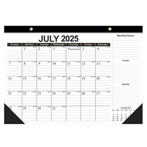Desk Calendar 2025 English Version 18 Month Countdown English Desktop Advent Calendar 2025 Desk Calendar 2024-2025