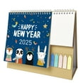 Desk Calendar 2025 Small Desktop Calendar For Home School With Stickers