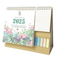 Desk Calendar 2025 Small Desktop Calendar For Home School With Stickers