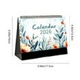 thumbnail image 1 of Desk Calendar 2026 12 Months Desk Calendar OrnamentStanding Flip Calendar for Home Office Supplies USA Holidays, 1 of 8
