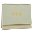 thumbnail image 1 of Desk Calendar 2026, 2026 Desktop Flip Calendar, Small Desk Calendar, Monthly Standing Planner with Twin-Wire Binding for Office Desk, Thick Paper Daily Schedule Organizer Calendar,10x8.46inch, 1 of 5