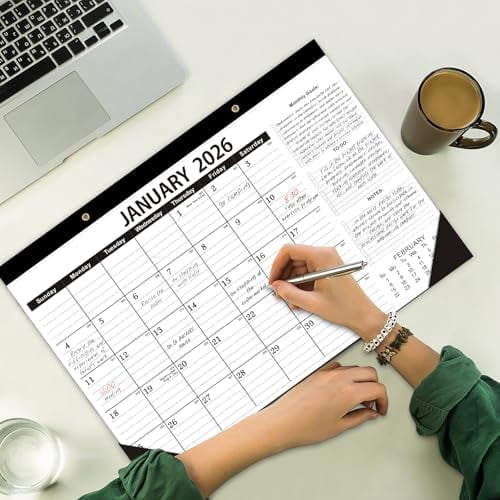 Desk Calendar 2026-2027,Calendar 2026-2027-18 Months-12x17 in,January 2026 to June 2027,Calendar 2026,Calendar 2026-2027 Perfect for Your Home,School or Office.