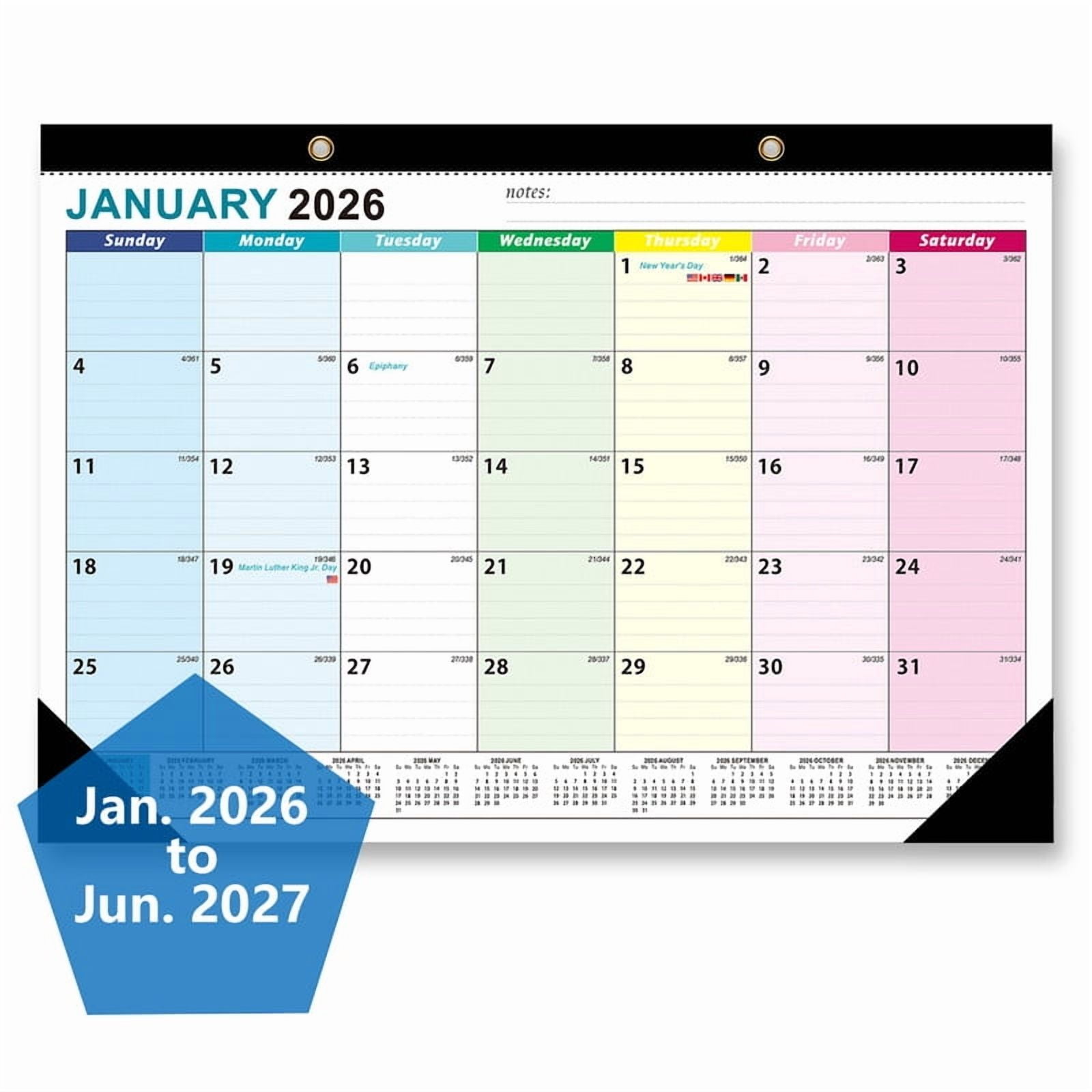 Desk Calendar 2026-2027 Large 17