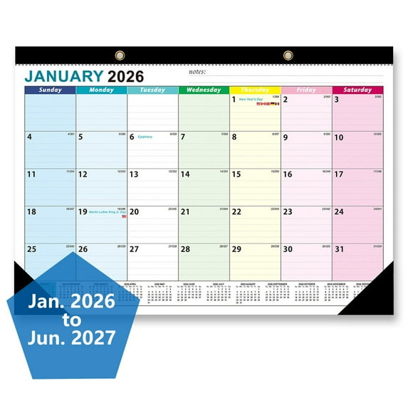 Desk Calendar 2026-2027 Large 17