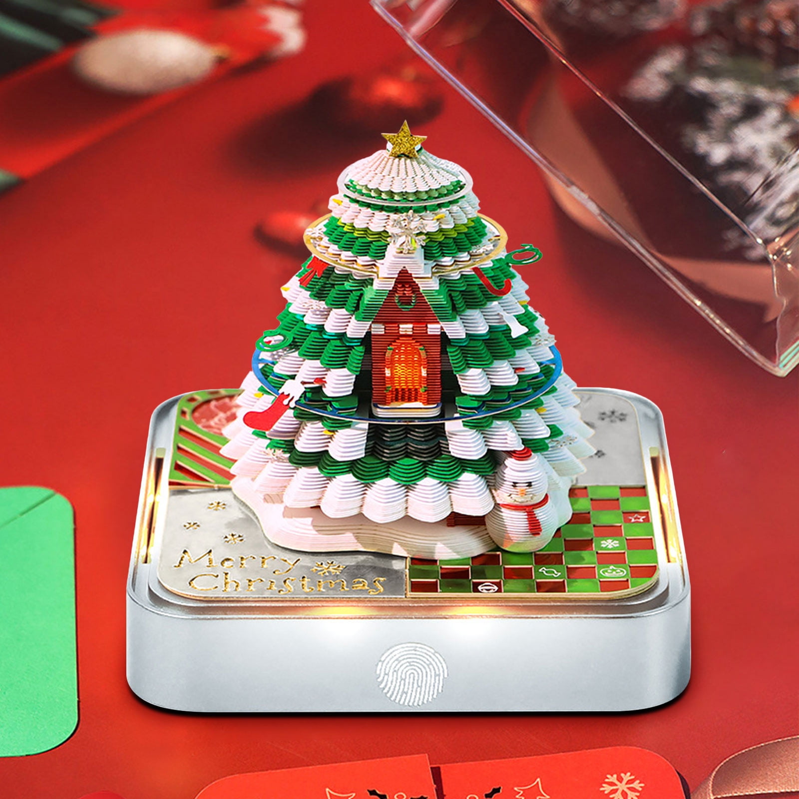 Desk Calendar 2026 Christmas Tree Tear Away Calendar 3D Memo Pad Desk Calendar 2026 Christmas Tree Tear Away Calendar 3D Memo Pad