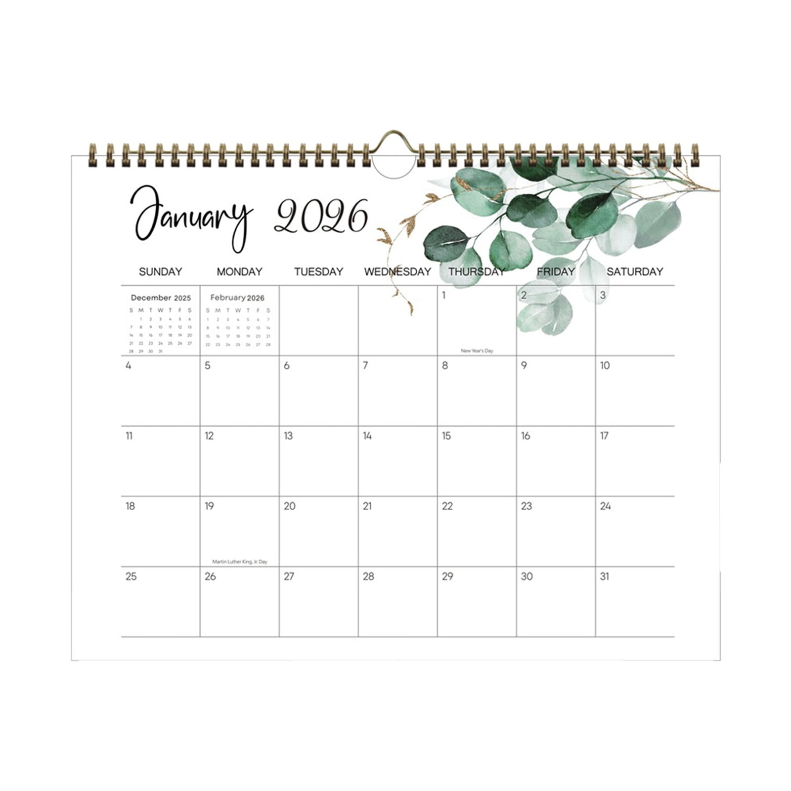 Desk Calendar Calendar Runs From January 2026 To 2027 Desktop and Wall ...