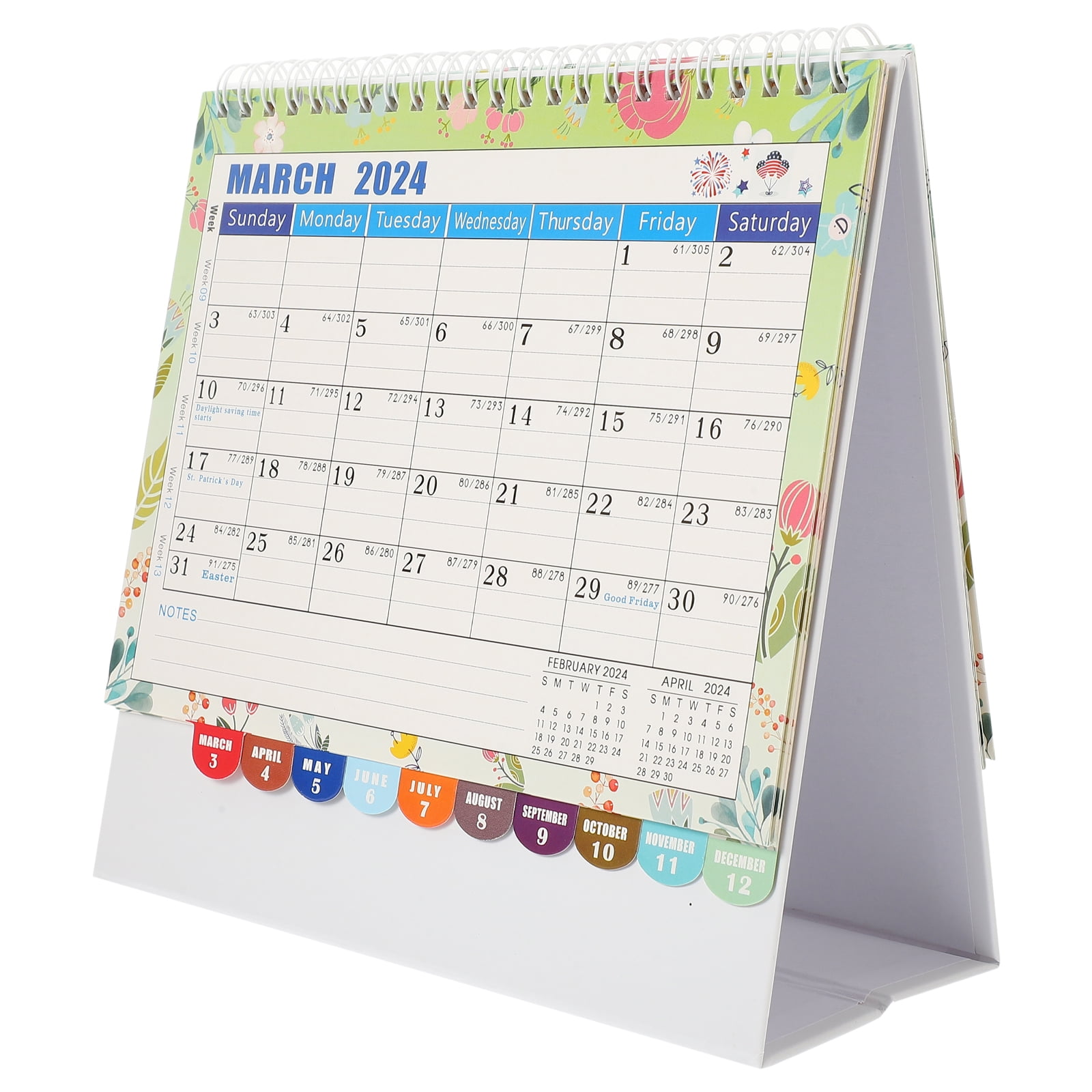 Desk Calendar Daily Use Monthly 2024 Desktop Calendars Office Supplies Decor Household Work