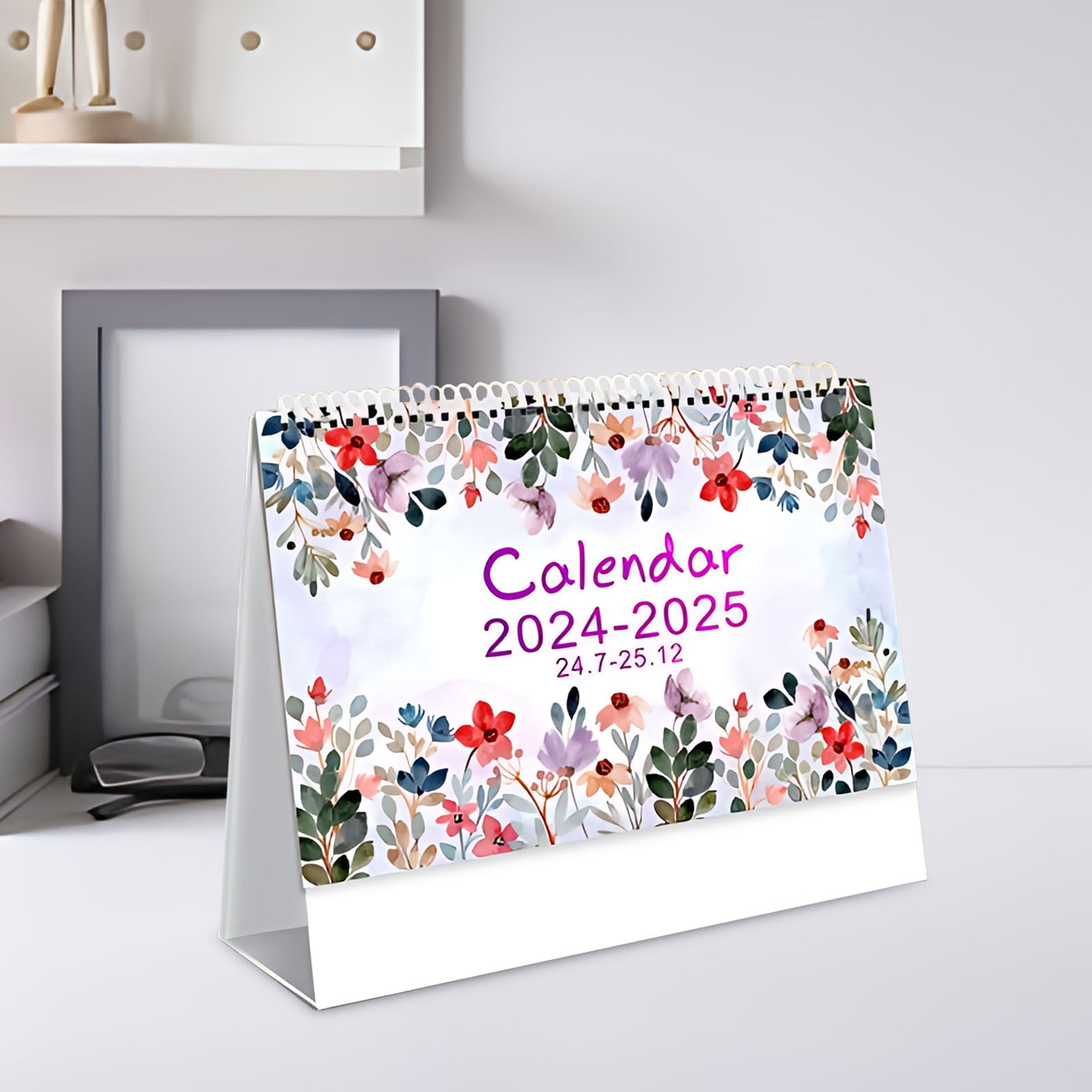 Desk Calendar, Monthly Desktop Calendar Calendars Decorative, 20242025