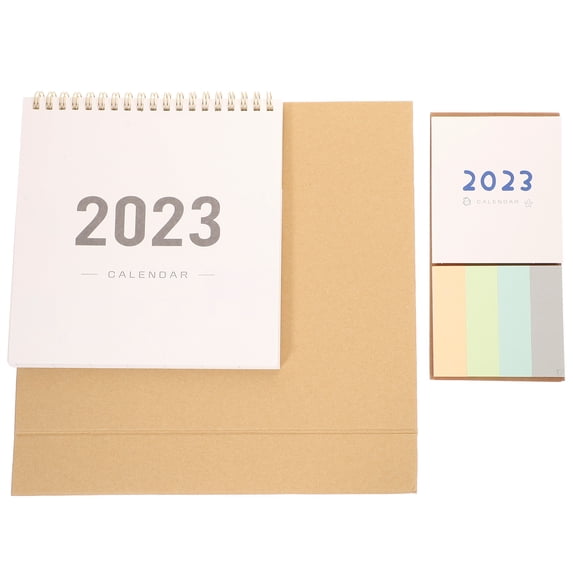 NICERIO Chic Office Calendar 2023 Note-Taking Planner with Memo Space Assorted Color