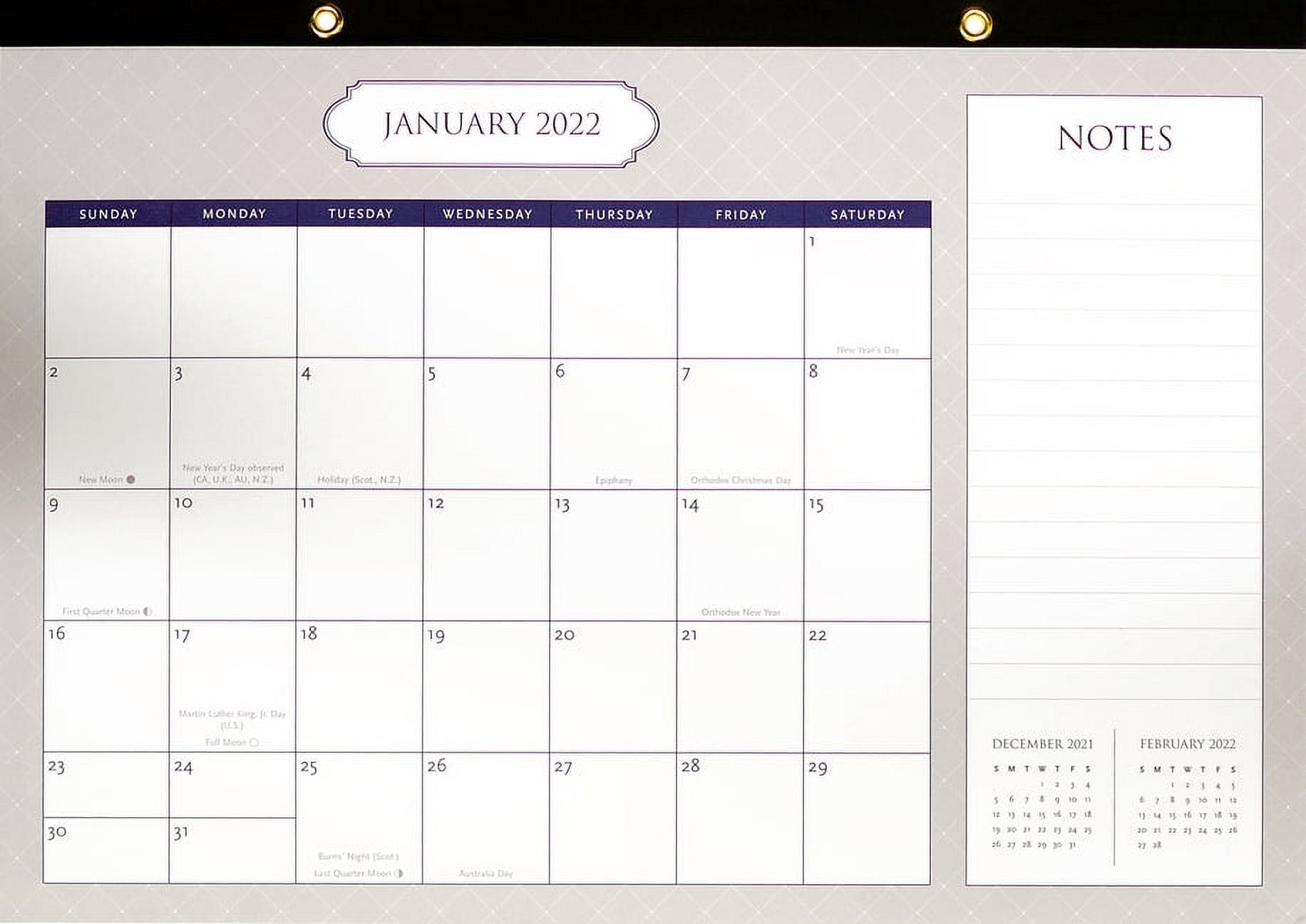 Desk Calendar Pad 2022 Classic Desk Calendar Pad (12Month Calendar with Bonus Stickers) (Other