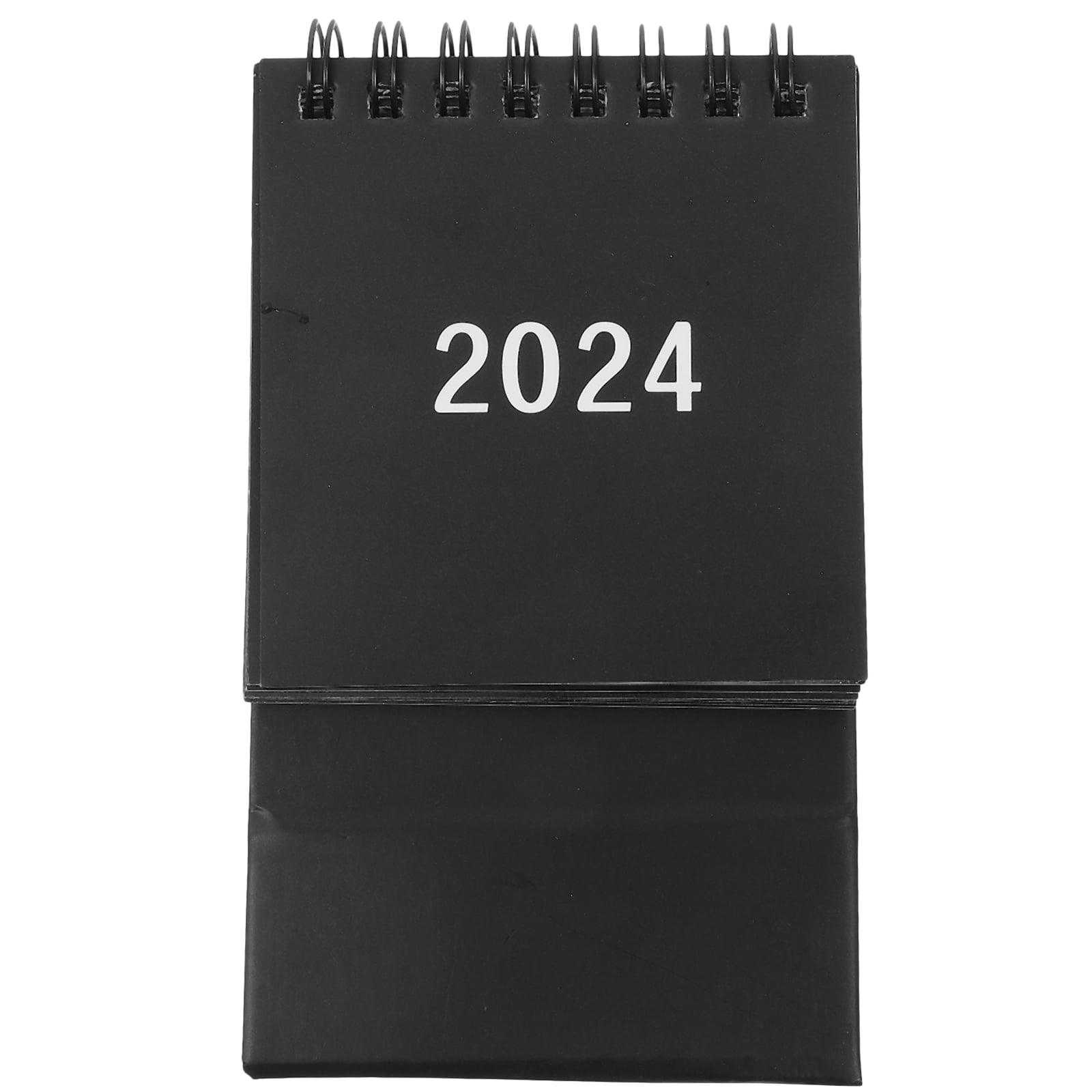 Desk Calendar Small 2024 Mini Simple Desktop Planner (Morandi Black