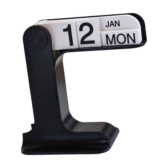 Desk Calendar with Dates Week Month Displays Flipping Permanent Calendar Office Desk Calendar for Planning Scheduling
