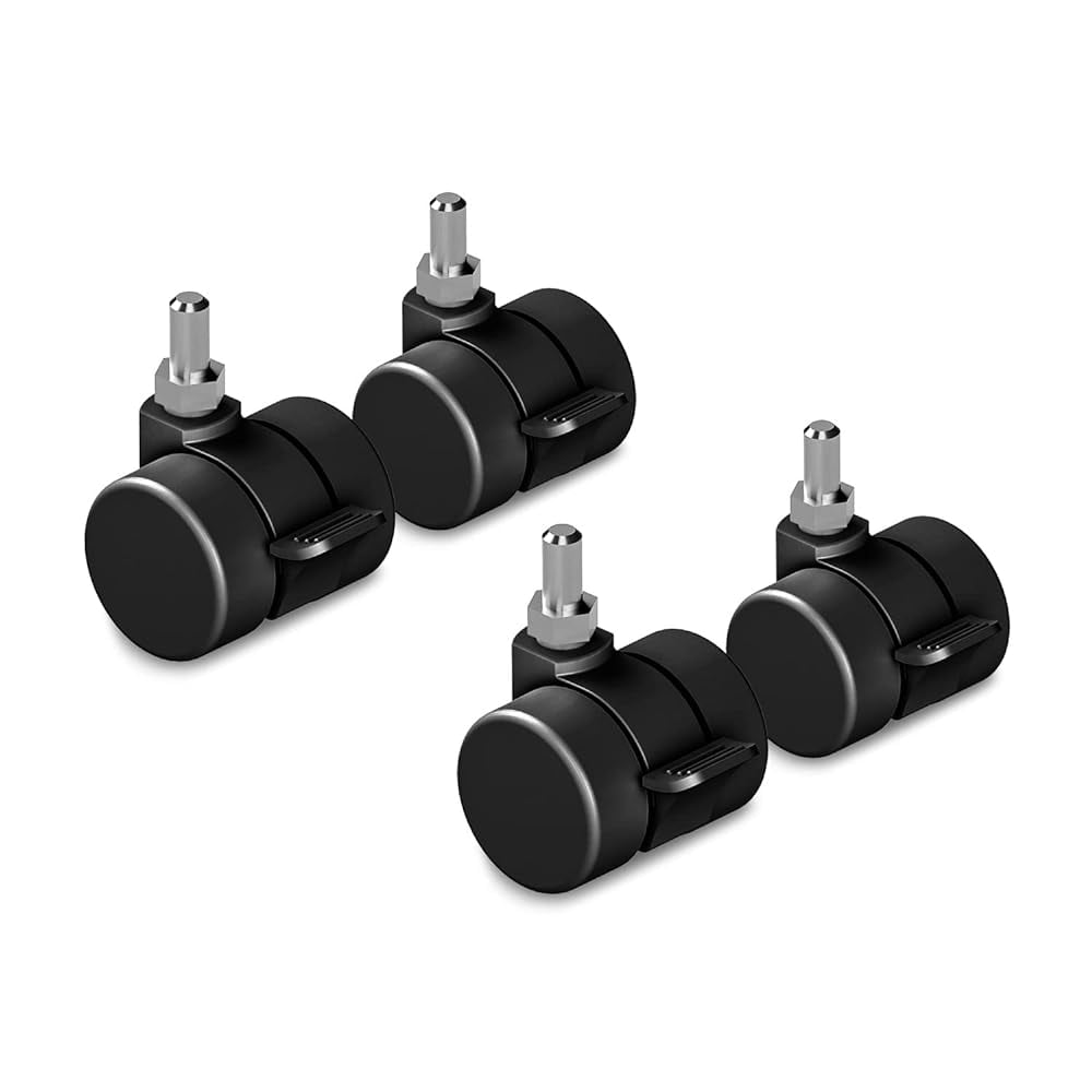 Desk Casters (5 Pack) (Black) By Uplift Desk