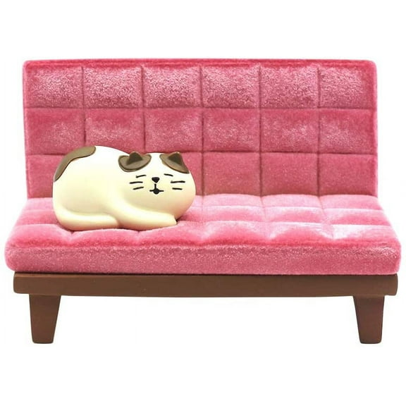 Desk Cell Phone Holder Stand Pink Sofa with Cute Cat Kitty for Office Free You Hands Home Ornament
