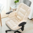 thumbnail image 1 of Desk Chair Cushion Office Chair Pad with High Back Support Seat Cushion with Non-Slip Bottom for Office Car Home Dining Room Kitchen, 1 of 4