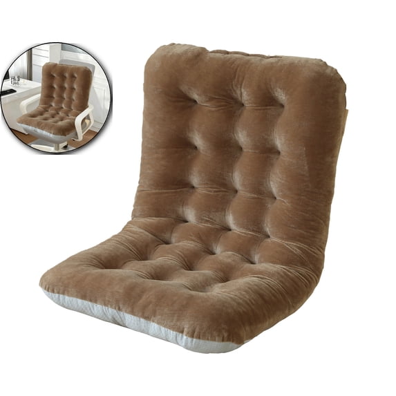 Desk Chair Cushion Rocking Office Chair Pad Soft Seat Cushion with High Back Support for Dorm Floor Car Office Patio (31.5x17.7 Inch)