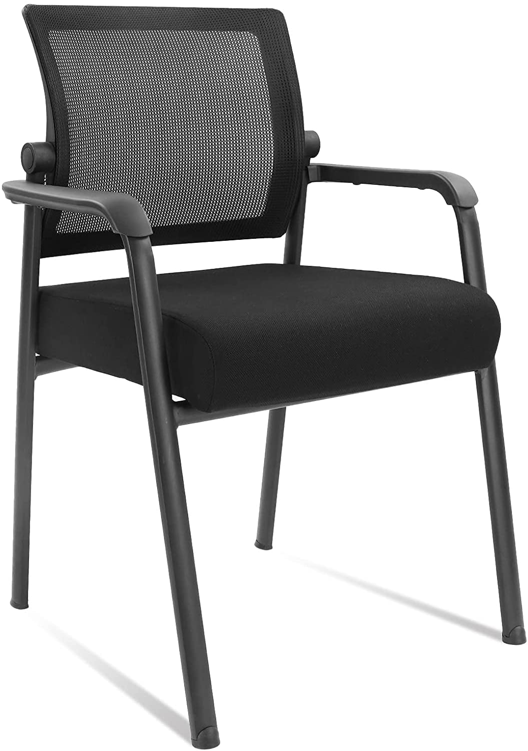 Desk Chair No Wheels with Adjustable Mesh Backrest, Arm Chair with