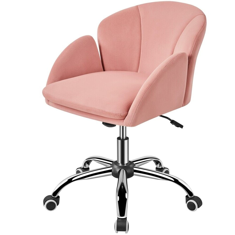 Kithkasa Swivel Desk Task Chair No Wheels,Solid Back Fabric