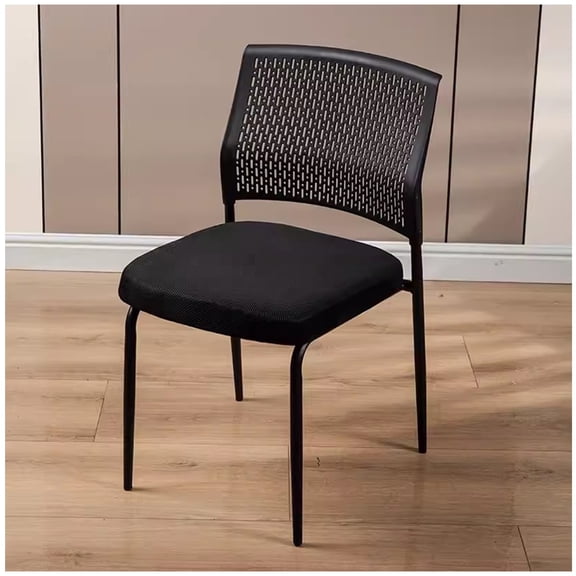 Desk Chairs Conference Training Chair Staff Stool, Accent Chairs Easy Stackable Classroom Chair Conference Office Chair Backrest Stool For Living Room, Bedroom Reading