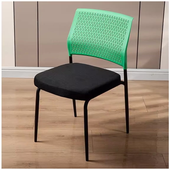 Desk Chairs Conference Training Chair Staff Stool, Accent Chairs Easy Stackable Classroom Chair Conference Office Chair Backrest Stool For Living Room, Bedroom Reading