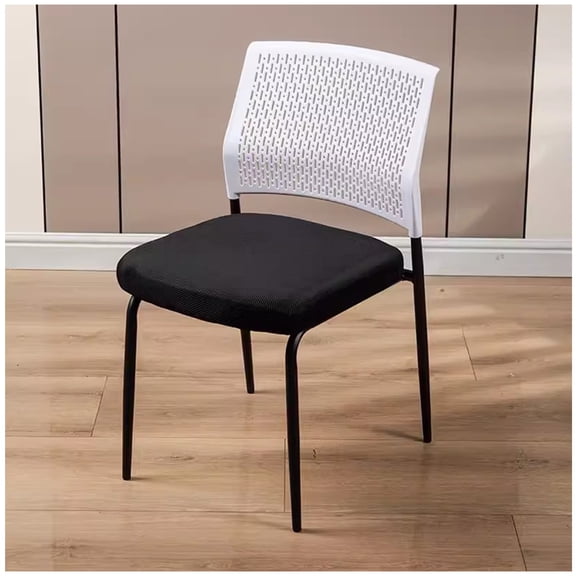 Desk Chairs Conference Training Chair Staff Stool, Accent Chairs Easy Stackable Classroom Chair Conference Office Chair Backrest Stool For Living Room, Bedroom Reading