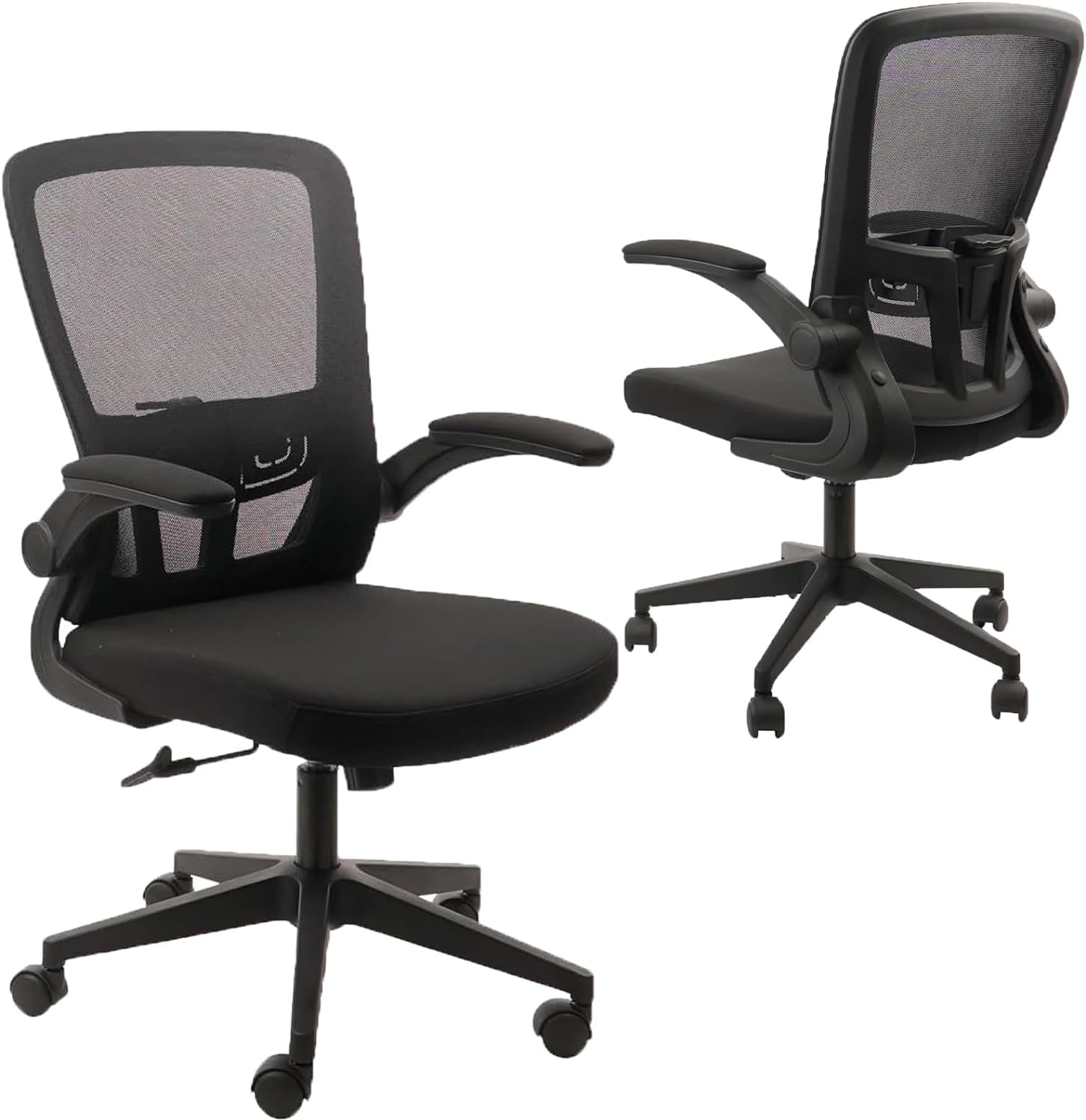 Desk Chairs with Wheels, Ergonomic Mesh Office Chair Adjustable Height
