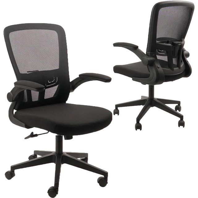 Desk Chairs with Wheels, Ergonomic Mesh Office Chair Adjustable Height