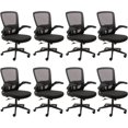 Desk Chairs with Wheels, Ergonomic Mesh Office Chair Adjustable Height