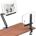 thumbnail image 1 of Desk Clamp Bookshelf for Reading, Ergonomic Design,Adjustable Height to 20 Inch with Swivel Base Cookbook Holder A, 1 of 7