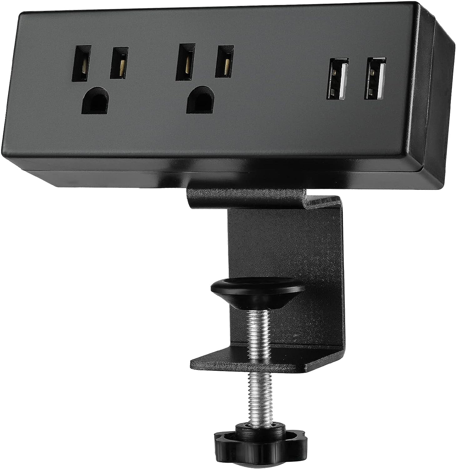 Desk Clamp Power Strip with USB Ports Desktop Mounted Power Outlets