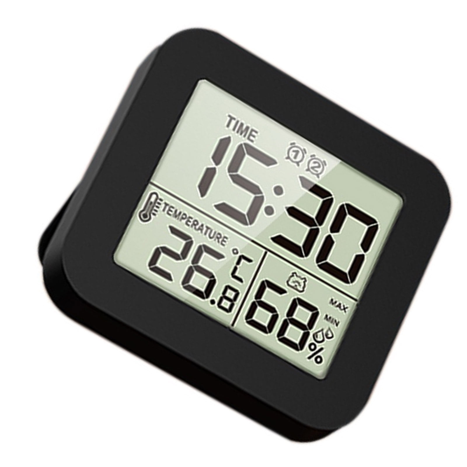Desk Clock with Temperature and Humidity Indicators Three Alarms ...