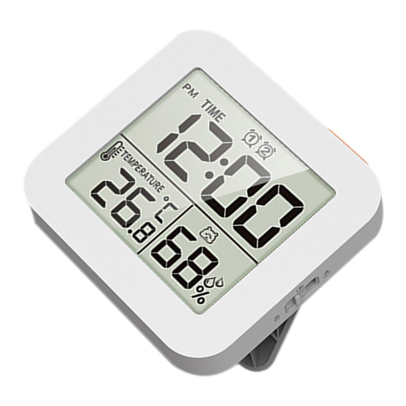 Desk Clock with Temperature and Humidity Indicators Three Alarms ...