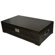 Desk/Counter Top Adjustable Dividers Black Humidor for up to 250 Cigars