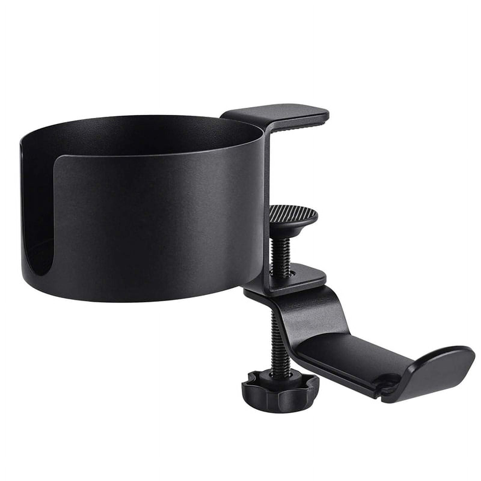 Desk Cup Holder, 2 in 1 Desk Cup Holder with Headphone Hanger, Anti