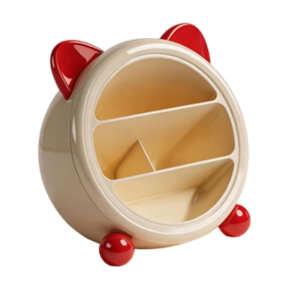 Desk Cup, Red Pen Holder Slanted Opening for Desktop Organization (A), By TINGXIN