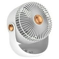 Desk Cycle Fan Usb Rechargeable Quiet Fan Desk Fan Small Quiet Travel