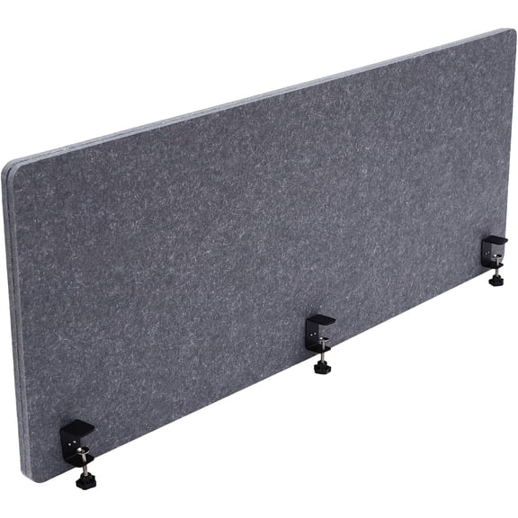 Desk Divider Clamp-on Desktop Privacy Panel for Office Sound Proof Polyester Dividers Table Mounted Office Partition Cubicle for Schools Offices Meeting Rooms