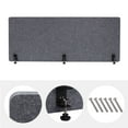 thumbnail image 1 of Desk Divider Privacy Panel Desktop Mounted Privacy Cubicle Panel 60" * 24", 1 of 25