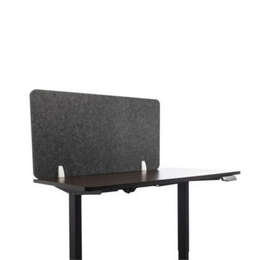 Desk Divider Privacy Panel Sound Reducing Office Partition, Ash - 24 x 47 in.