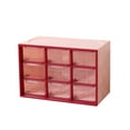 thumbnail image 1 of Desk Drawer Organizer with 9 Clear Plastic Compartments for Jewelry and Small Item Storage, 7.01 in x 4.65 in x 3.82 in, 1 of 6