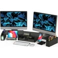 thumbnail image 1 of Desk Dual Monitor Stand Riser with Drawer, Black, 1 of 10
