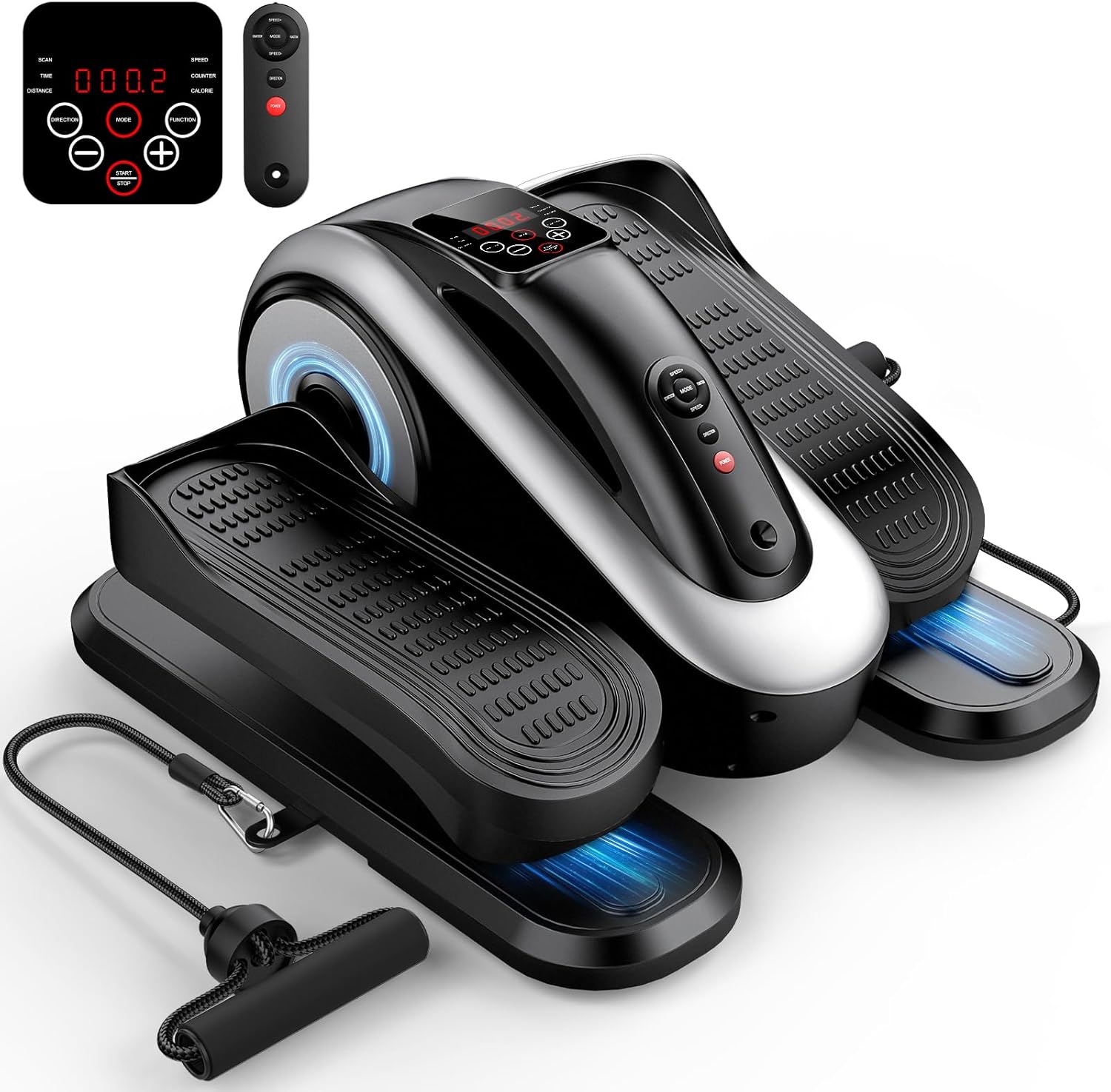 Under Desk Electric Elliptical Machine, Seated Ellipse Leg Exerciser ...