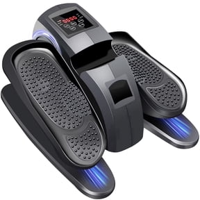Baokaler Under Desk Elliptical, Electric Leg Exerciser while Sitting for Seniors, 12 Speeds,Black