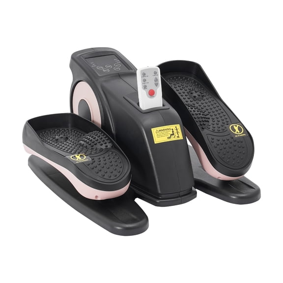 Under Desk Elliptical Machine, Quiet & Portable, 8 Speeds,Manual (5-Speed) and Automatic (P1-P3), Seated Pedal Exerciser with Remote Control for Seniors