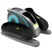 Under Desk Elliptical Machine, Quiet and Portable Electric Seated Pedal Exerciser with Remote Control and LCD Display Monitor for Adult &Seniors, Adjustable Directional and Speed