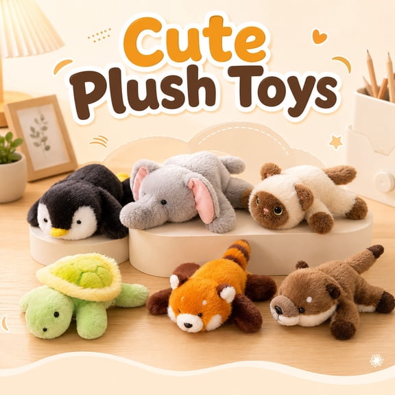 Desk Ergonomic Wrist Cushion Plush, Elephant Stuffed Animal, Stuffed Animals, Cute Plushies, 1Pc 7X4X2 Inch Magnetic Attachable Soft Fluffy Plush Wrist Rest Figurine Decoration