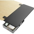 thumbnail image 1 of Desk Extender Tray, 28" x 12" Clamp On Desk Shelf, Desk Extension with Storage Drawer, Table Desk Arm Rest, Clamp On Keyboard Tray for Office and Home, Workstation Organizer, Large, Black, 1 of 7