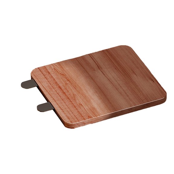 Desk Extender Tray, Punch-Free Clamp on 90° Foldable Keyboard Drawer Tray, Table Mount Armrest Shelf, Computer Elbow Arm Support (Brown, 6.9"*9.8"*0.5"/17.5cm*25cm*1.2cm)